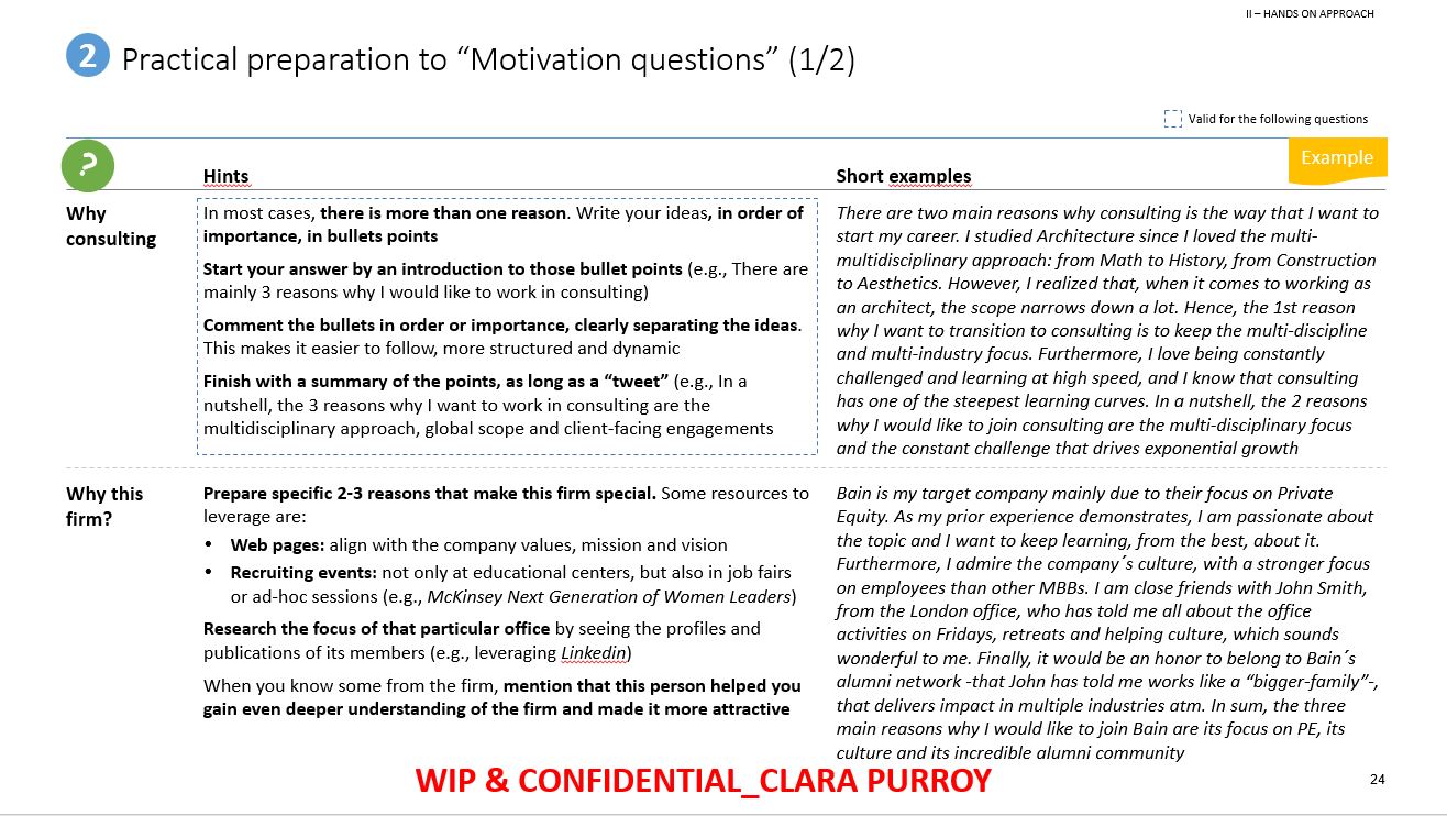 table Why consulting